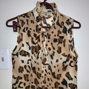 Leopard women’s bottom up blouse